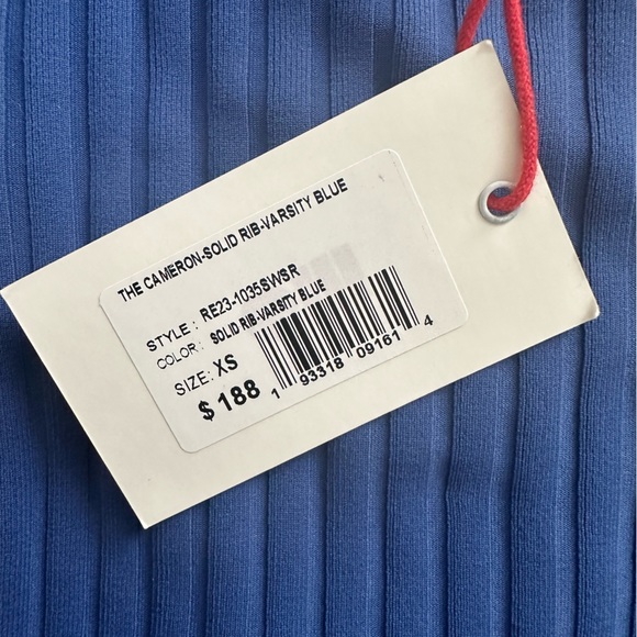 Solid & Striped The Cameron Cutout Ribbed Bandeau One Piece Swimsuit - Picture 6 of 6